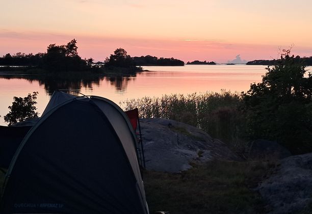 Wild camping on Jurmo, Ahvenanmaa, Finland