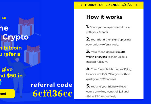 Earn 6% Interest on your BTC through BlockFi: How to Register, Review & Referral Code