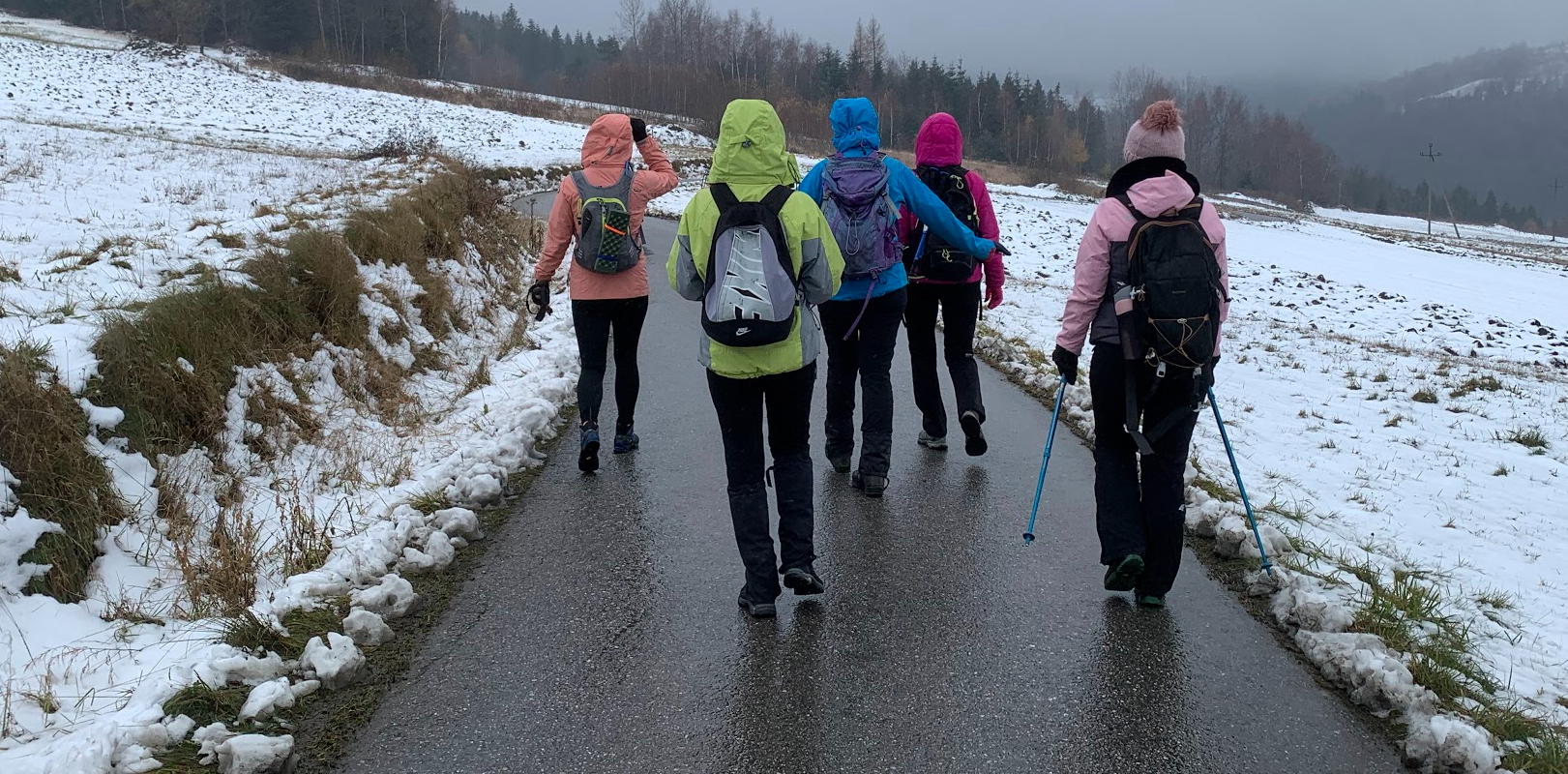 Co kryją beskidzkie kapliczki. Listopadowy spacer na Koskową Górę i Parszywkę (Beskid Makowski).