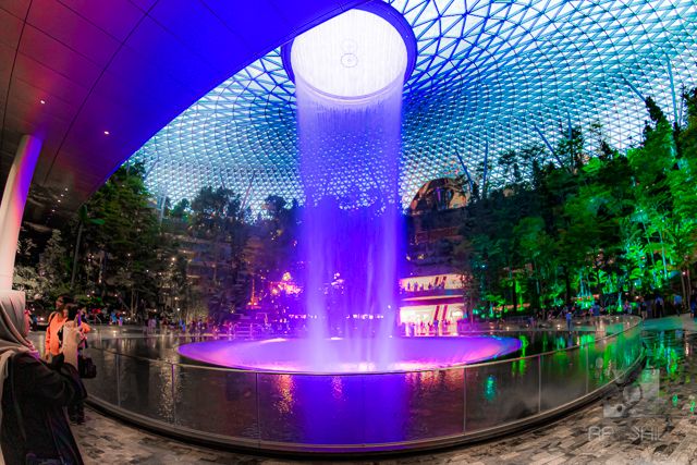 The Jewel at Changi, catch the free show if you can