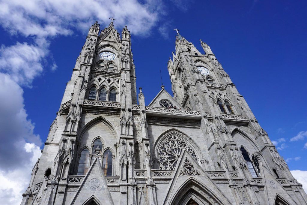 The Basilica del Voto Nacional at Quito