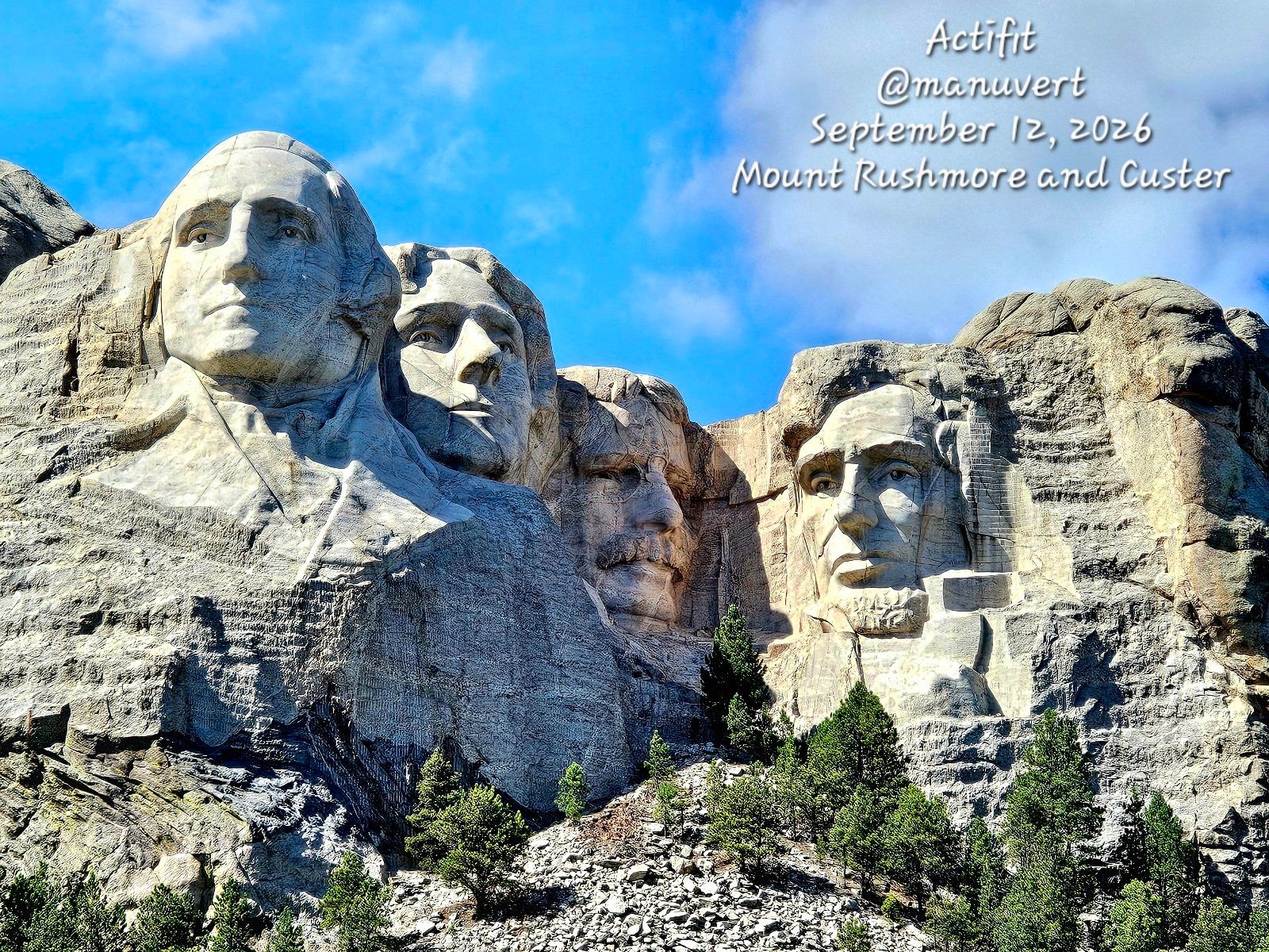 Mount Rushmore - My Actifit Report Card: September 12 2026