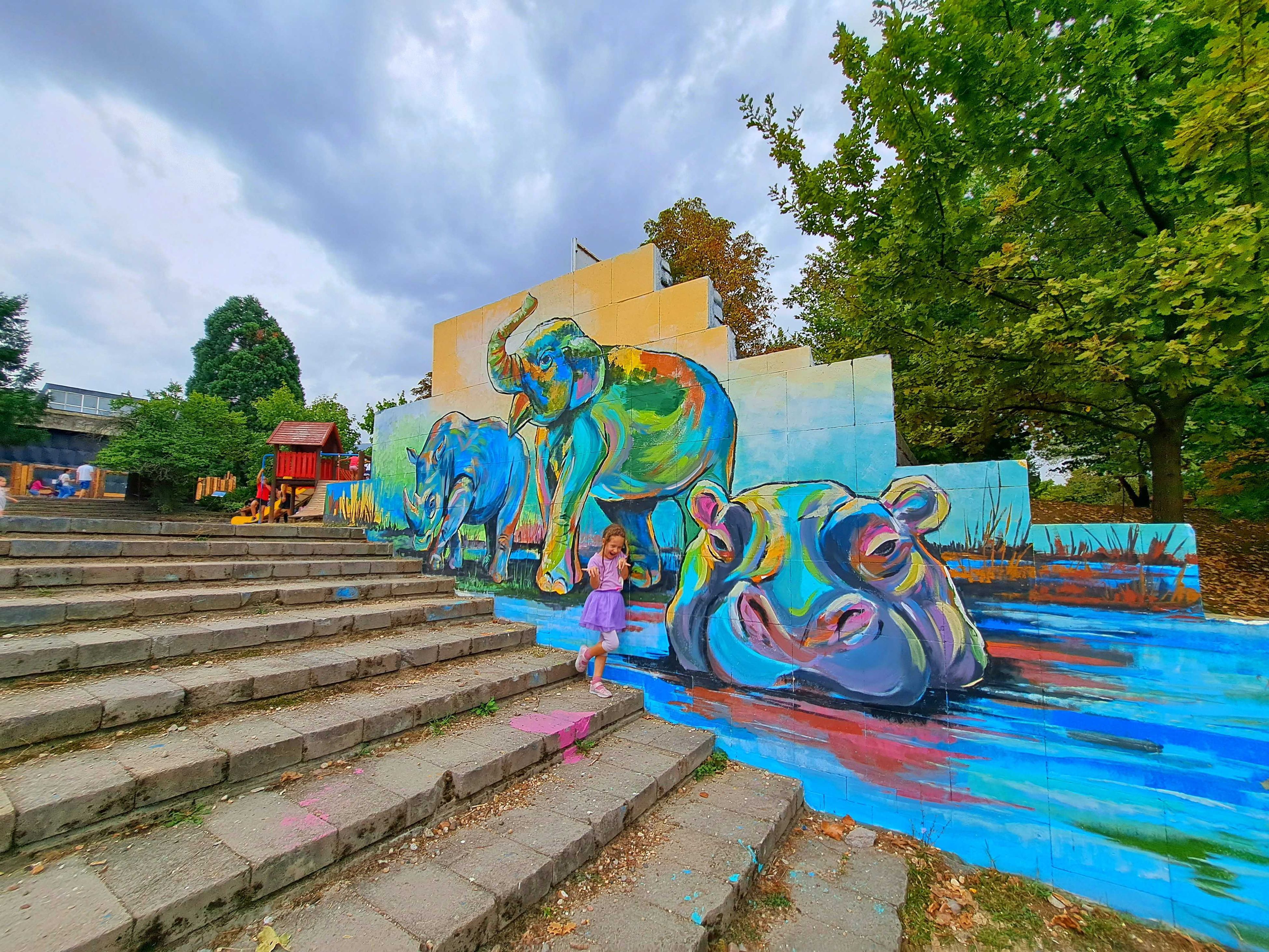 Family walk in ZooSofia