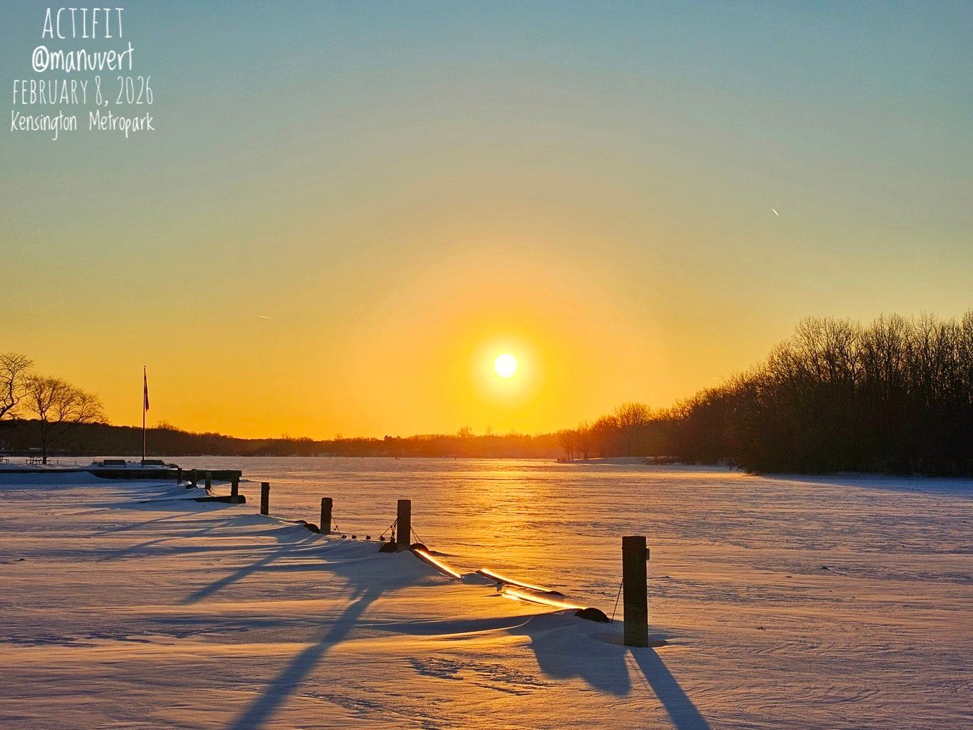 Kensington Metropark - My Actifit Report Card: February 8 2026