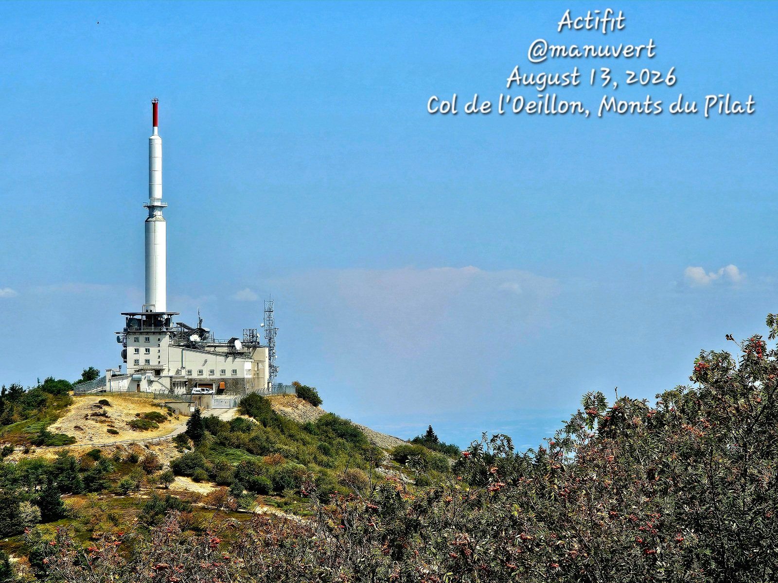 Hiking in les Monts du Pilat again - My Actifit Report Card: August 13 2026