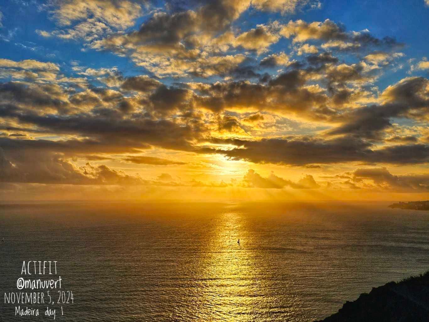 Madeira trip day 1 - My Actifit Report Card: November 5 2024