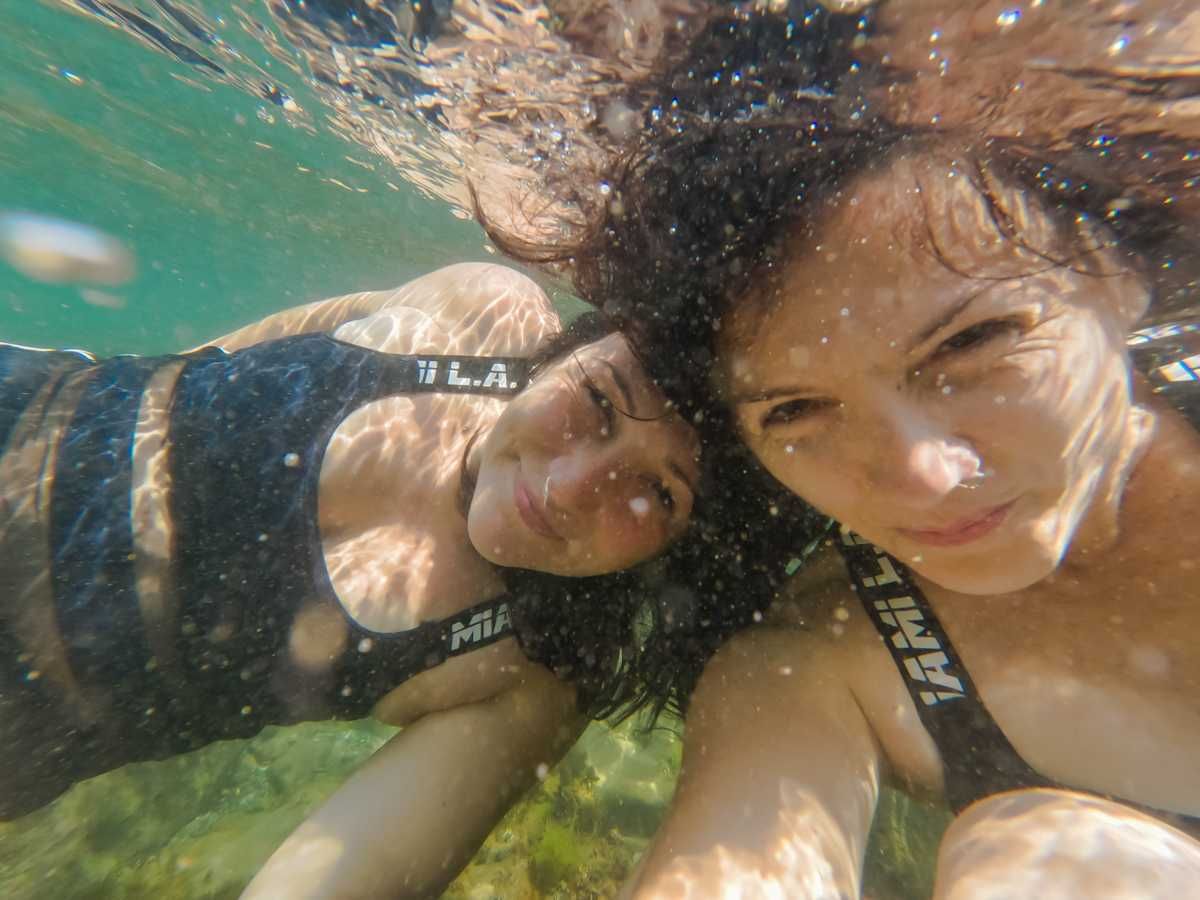 Swimming at Cape Akin 