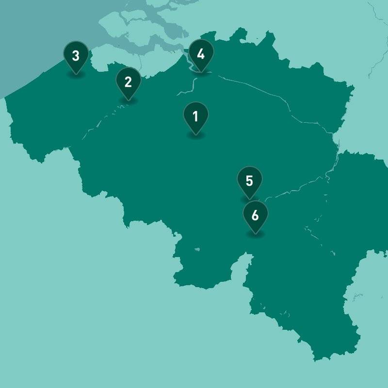 Must-See Belgium map