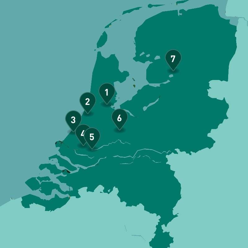Highlights of Netherlands map