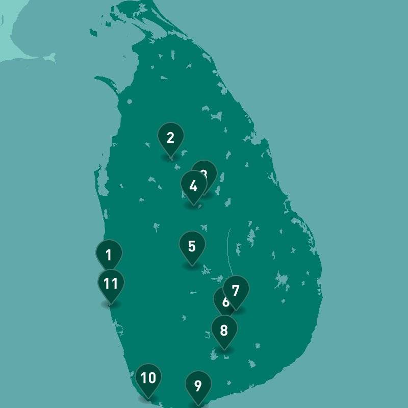 Sri Lanka Loop map