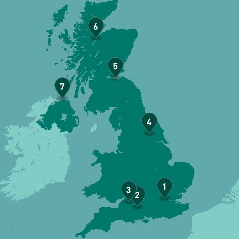 Must-See United Kingdom map