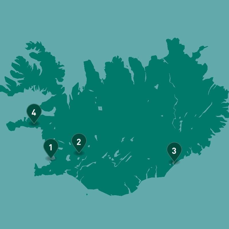 Iceland Must-Sees map