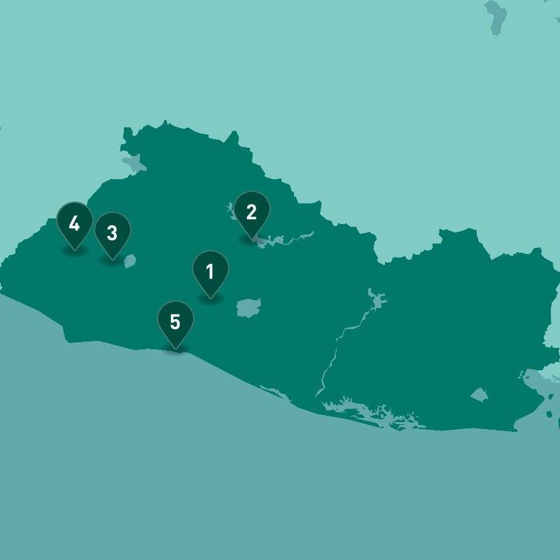 El Salvador Must-Sees map