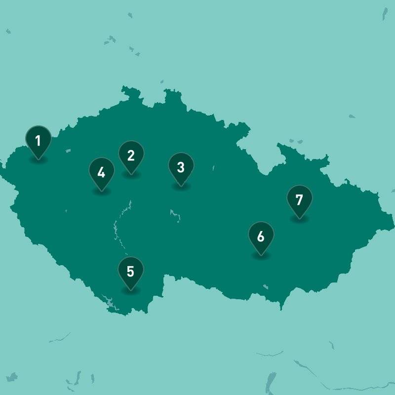 Must-See Czech Republic map