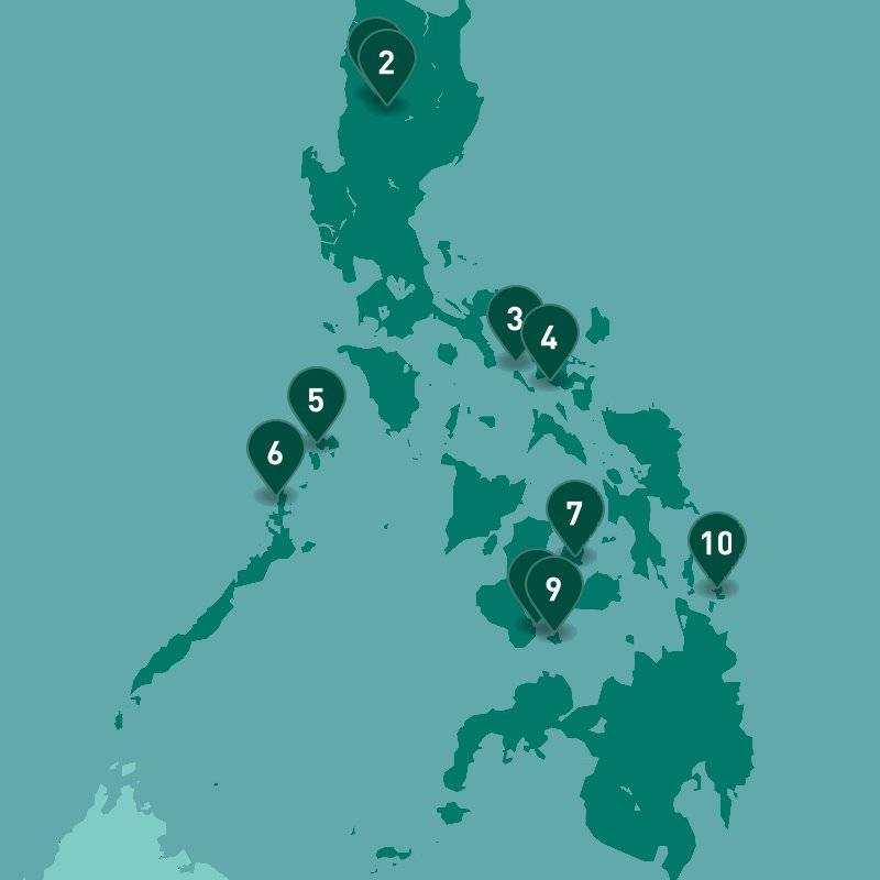 Philippines 1 Month Luzon to Mindanao Itinerary map