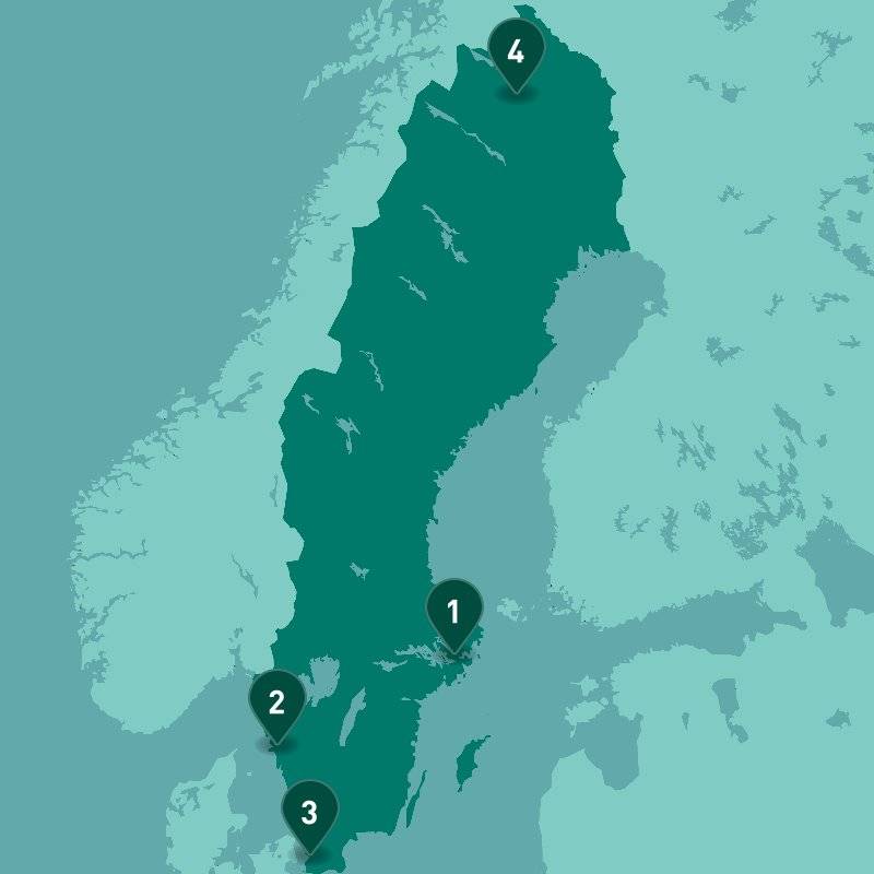 Best of Sweden map