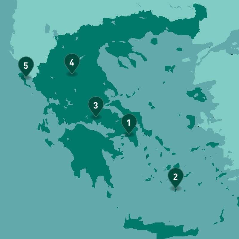 Exploring Greece map