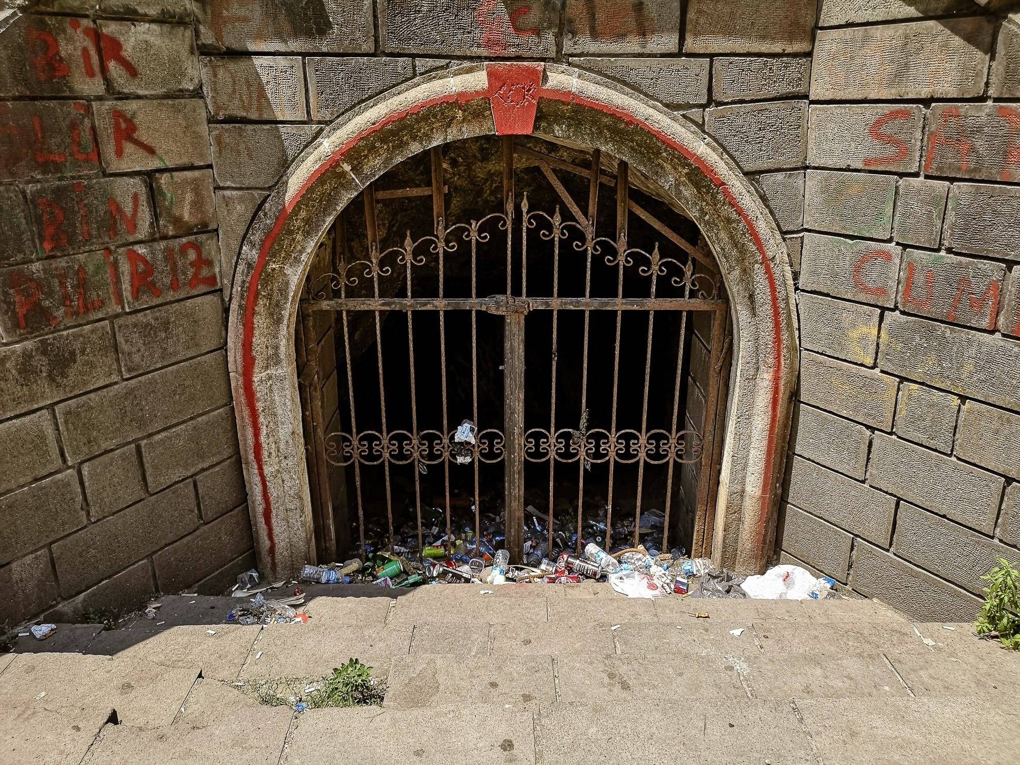 Trash in Sarp Town, Turkey