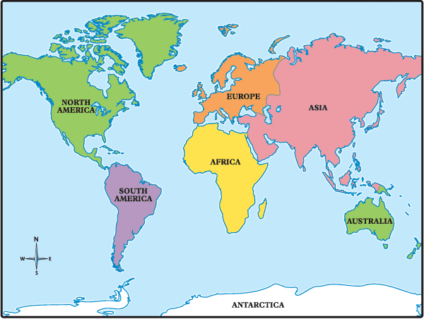 All about Earth (Continents, population, countries)
