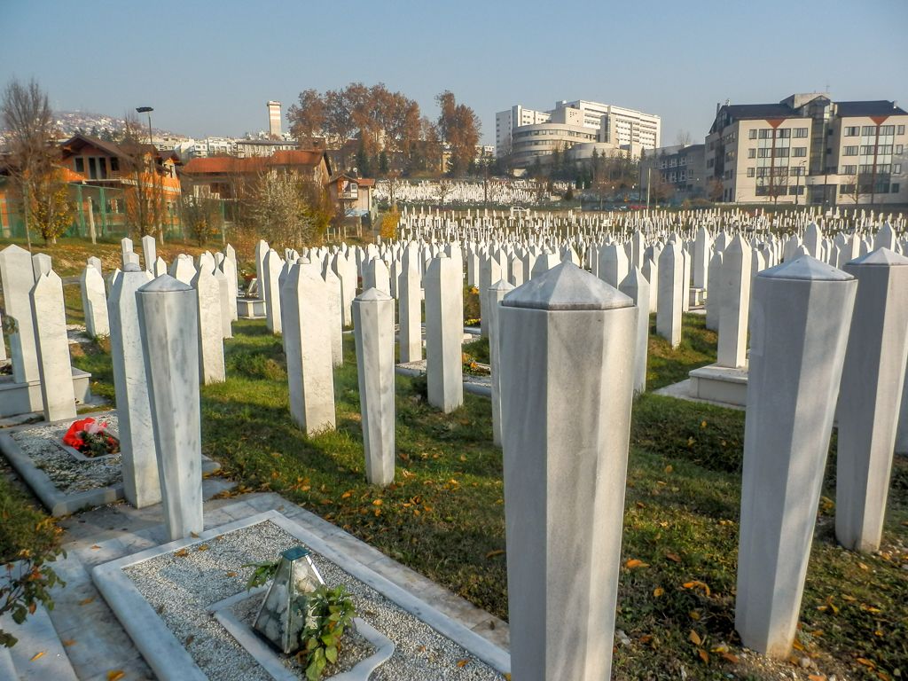 Battle scared Sarajevo, Bosnia and Herzegovina