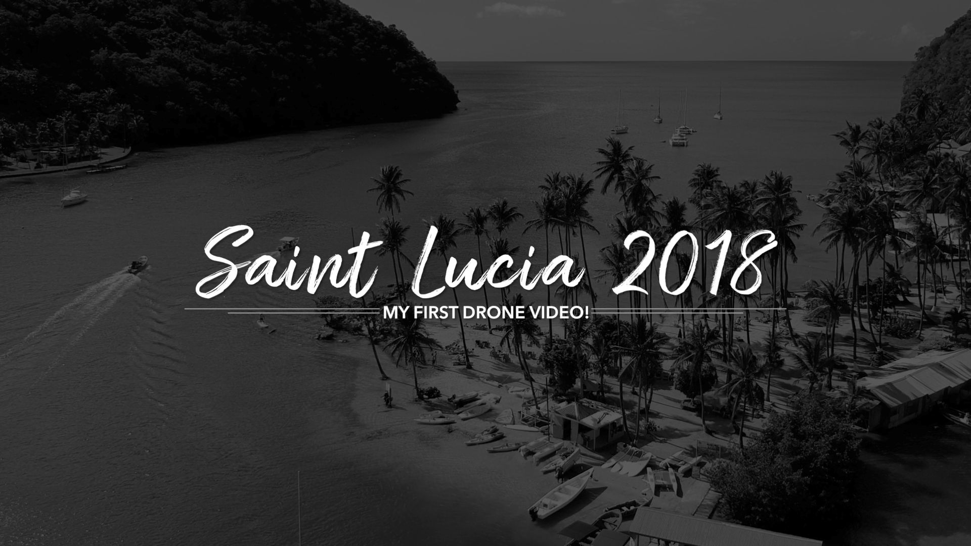 I'm back from Saint Lucia and I created my first drone video!