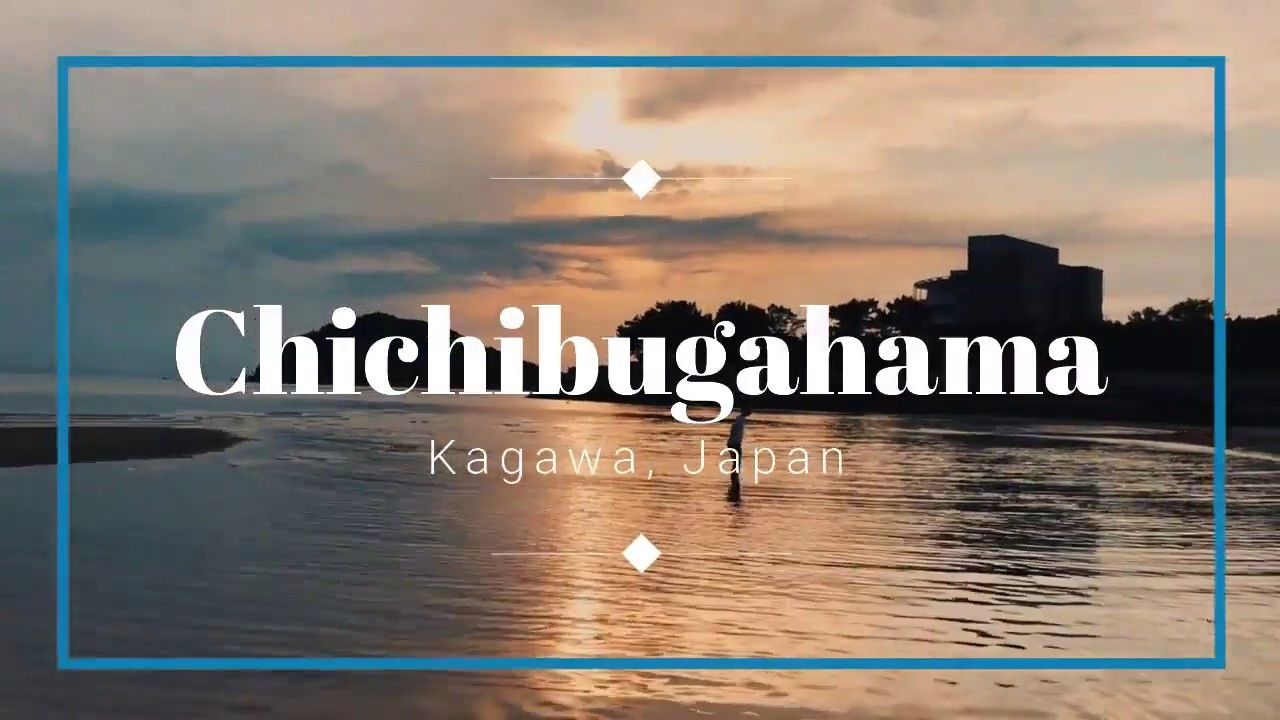 Chichibugahama beach - Kagawa Pref in Japan