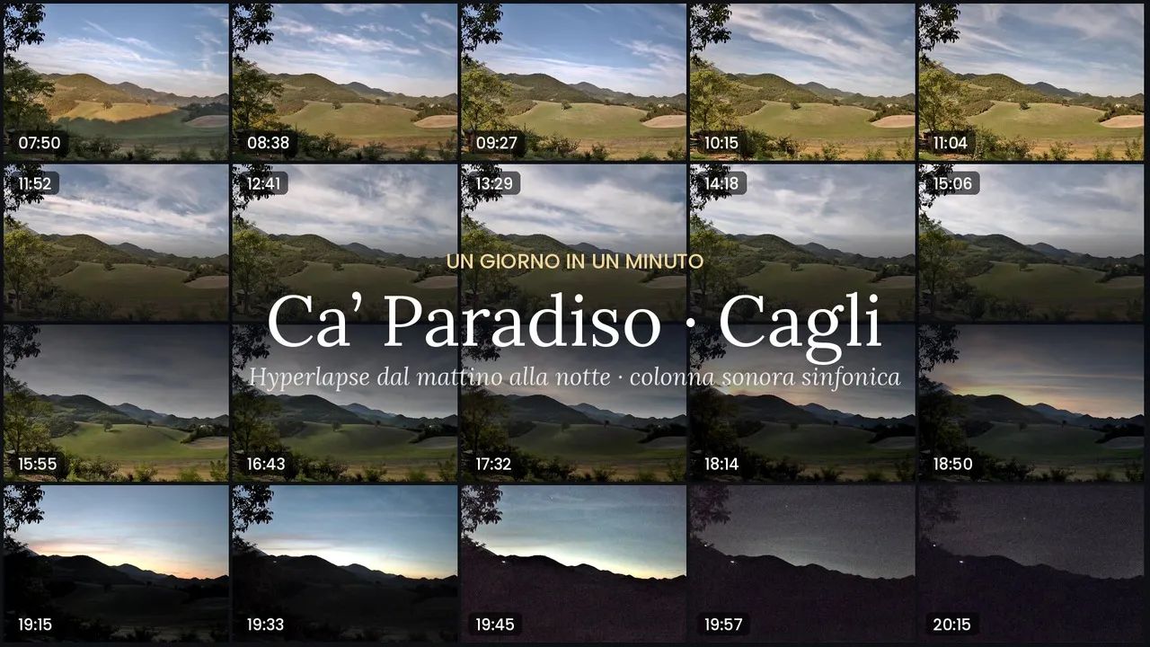 A Day in One Minute at Ca' Paradiso – Symphonic Hyperlapse