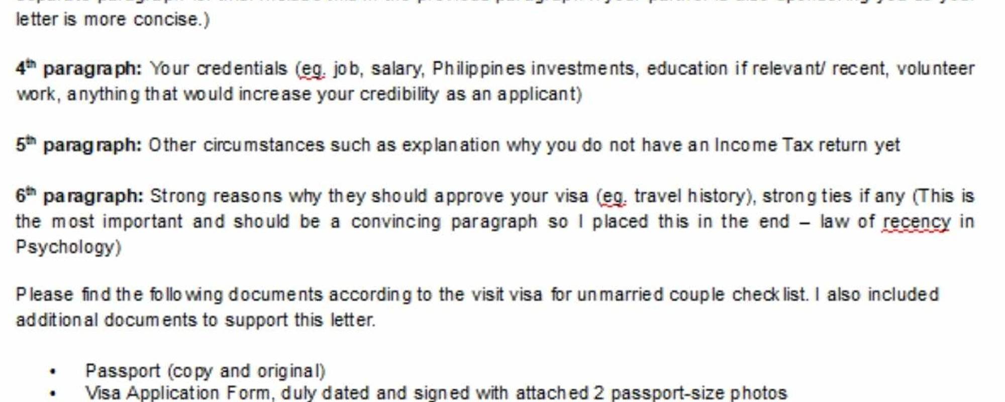 Germany Visa Application Cover Letter Template