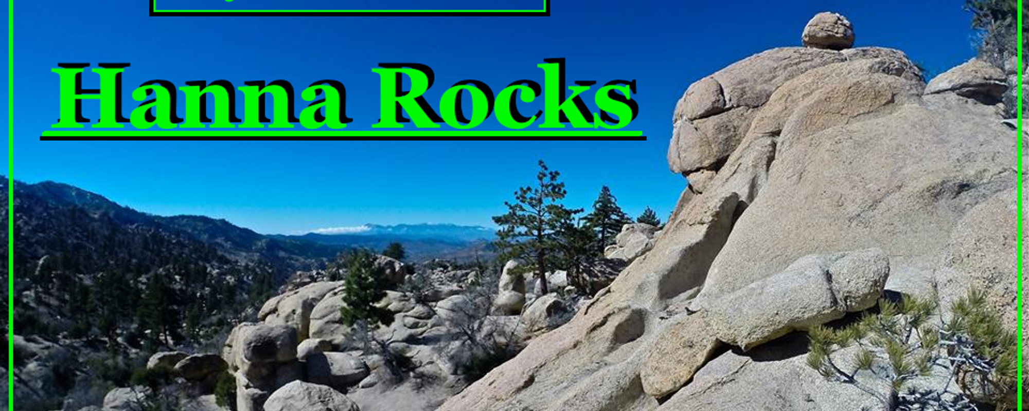 My California - Hanna Rocks