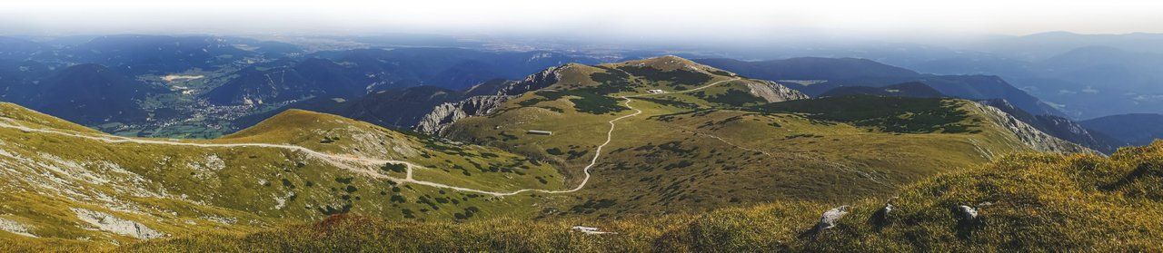 The easiest way to the top of Schneeberg is to use Schneebergbahn to Hochschneeberg and then climb the rest of 271 m / 889 ft yourself. Photo by Alis Monte [CC BY-SA 4.0], via Connecting the Dots