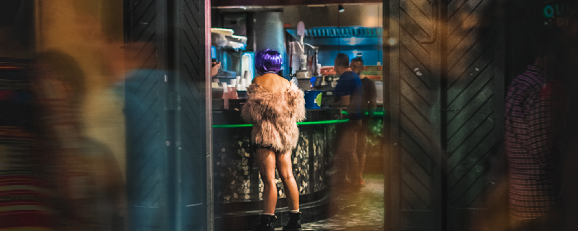 New Orleans Bourbon Street Scenes // Smudged Neon and the Sense of Strangers in the Night [Mildly NSFW]