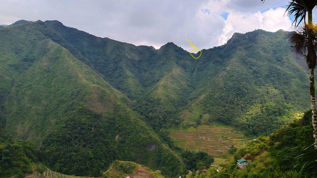 Taken from Ramon's homestay, we need to get to that tiny hole (the viewing deck)