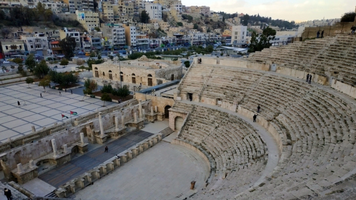 This northward-facing landmark is divided into three distinct sections from which ancient spectators watched plays