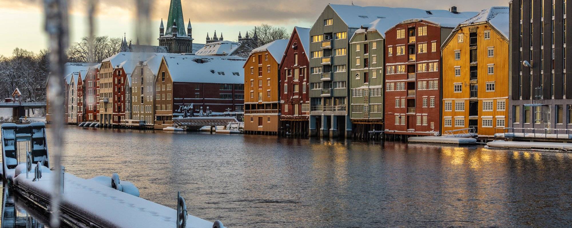 Travel Norway #23 - Wintertime in Trondheim - short trip around center.