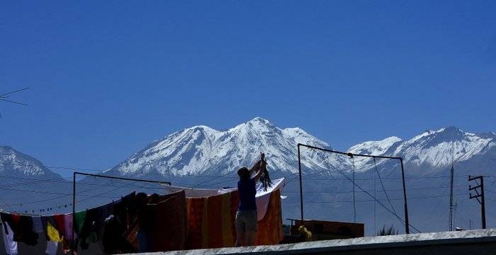 Travel blog Peru Arequipa, Misti volcano through the Andes mountains Salinas height lands!  