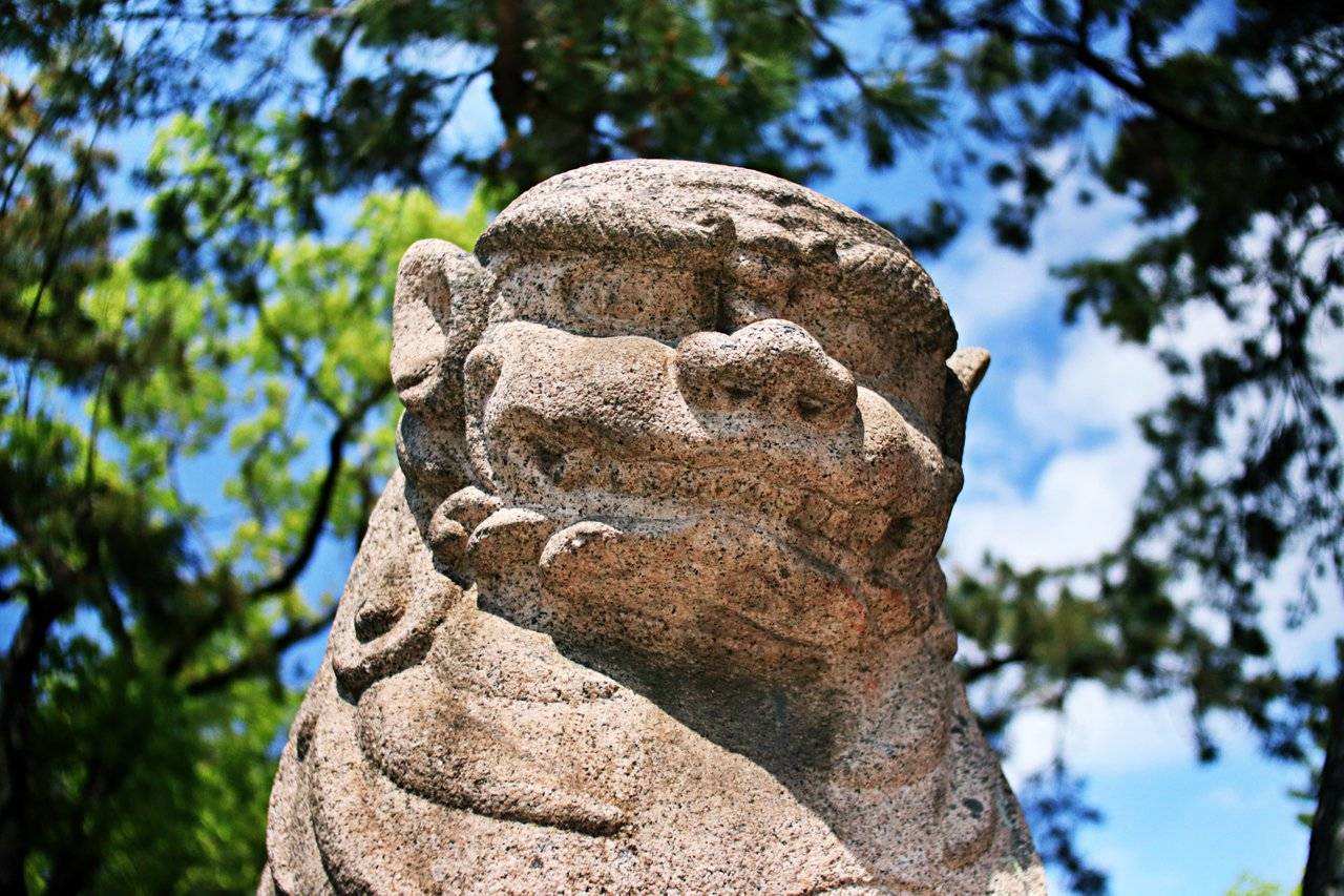 A statue in Sumiyoshi-Taisha