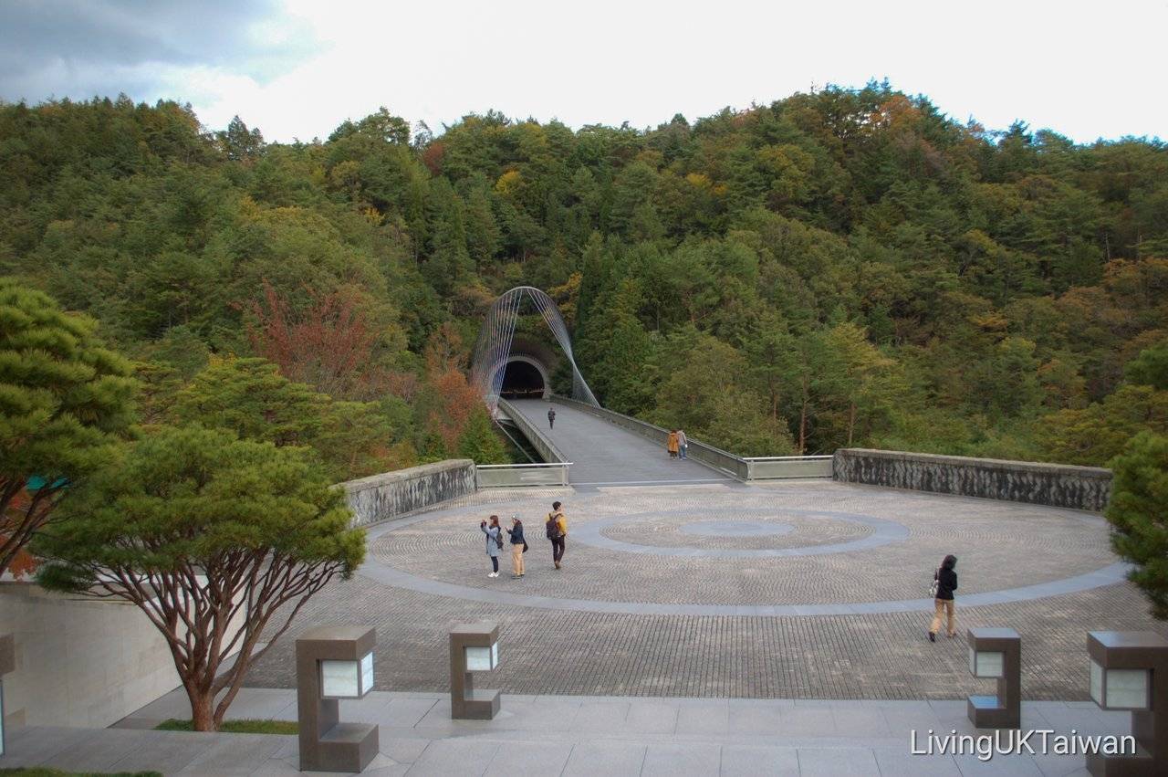 Miho Museum, Tunnel exit at bridge across from I. M. Pei's …