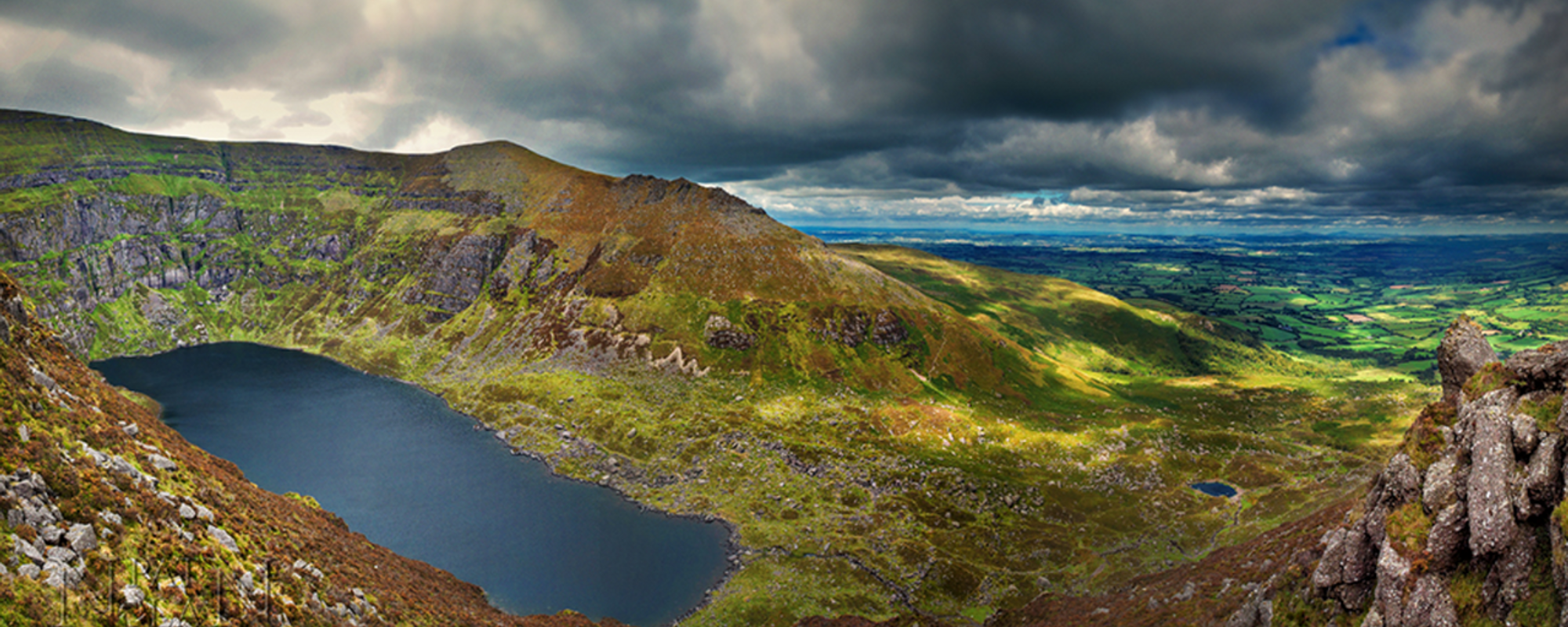 Exploring Coumshingaun. The Best Example Of A Corrie Lake In Europe. 