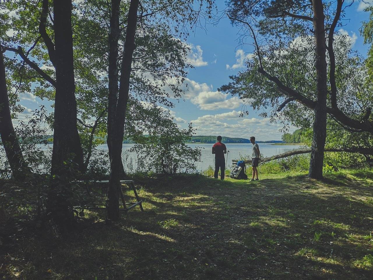   Taking on a trail near White Lakajai lake in Labanoras regional park, Lithuania. Photo Alis Monte [CC BY-SA 4.0], via Connecting the Dots