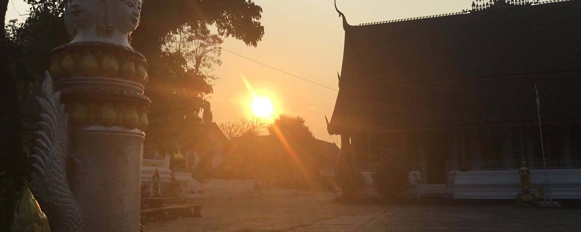 Mekong Sunrise in Luang Prabang, LAOS