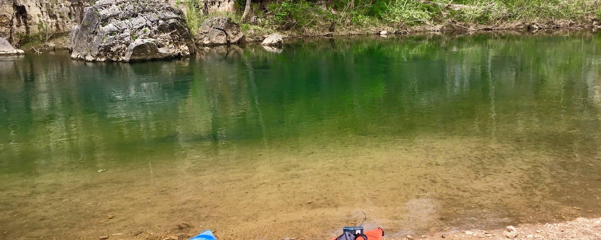 First kayak trip of 2019 on the Jacks Fork River!