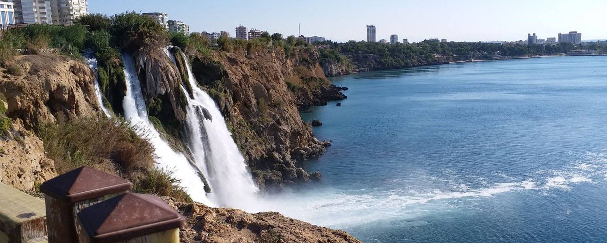 Duden Waterfall Park in Antalya, Turkey