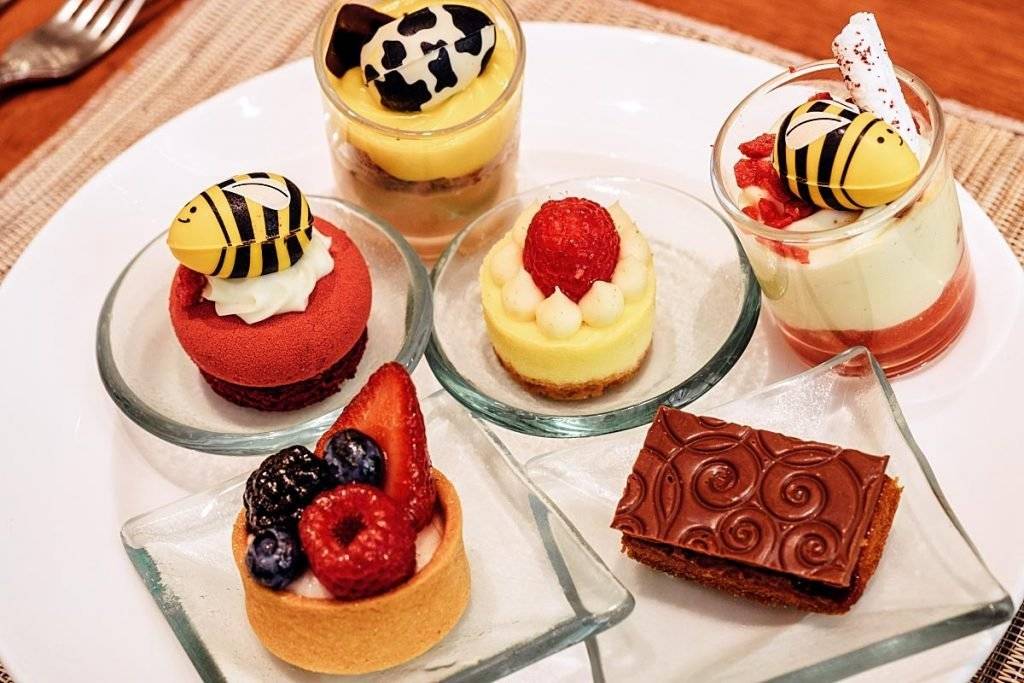 Plate of desserts