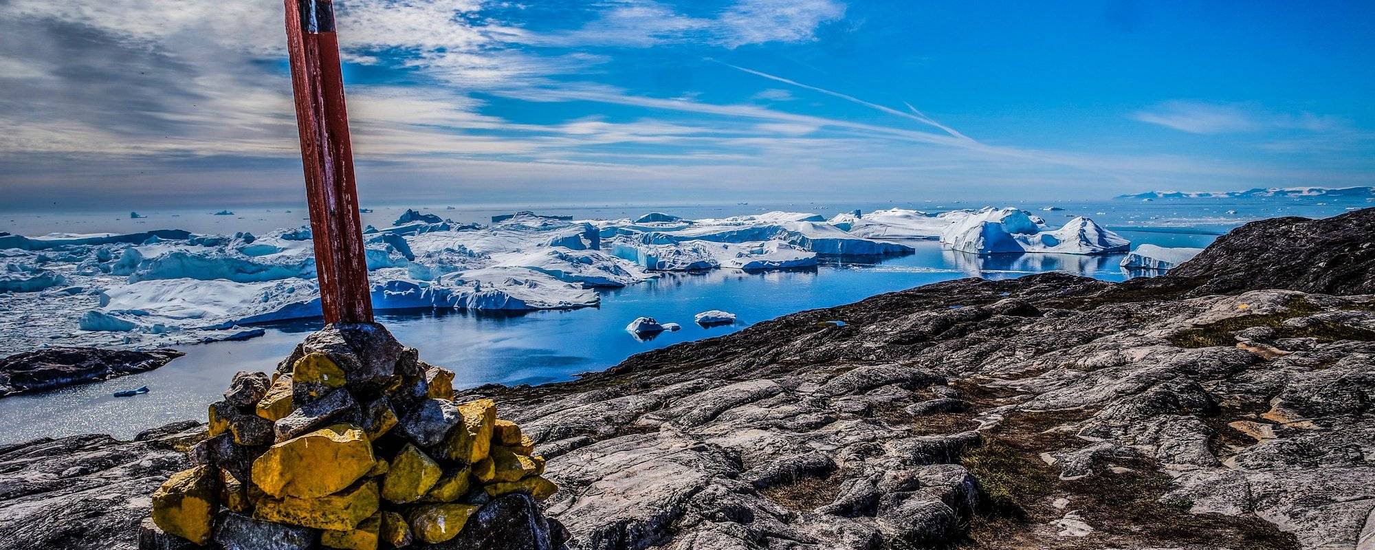 [Greenland Ilulissat #9] go on a trail to enjoy the glaciers