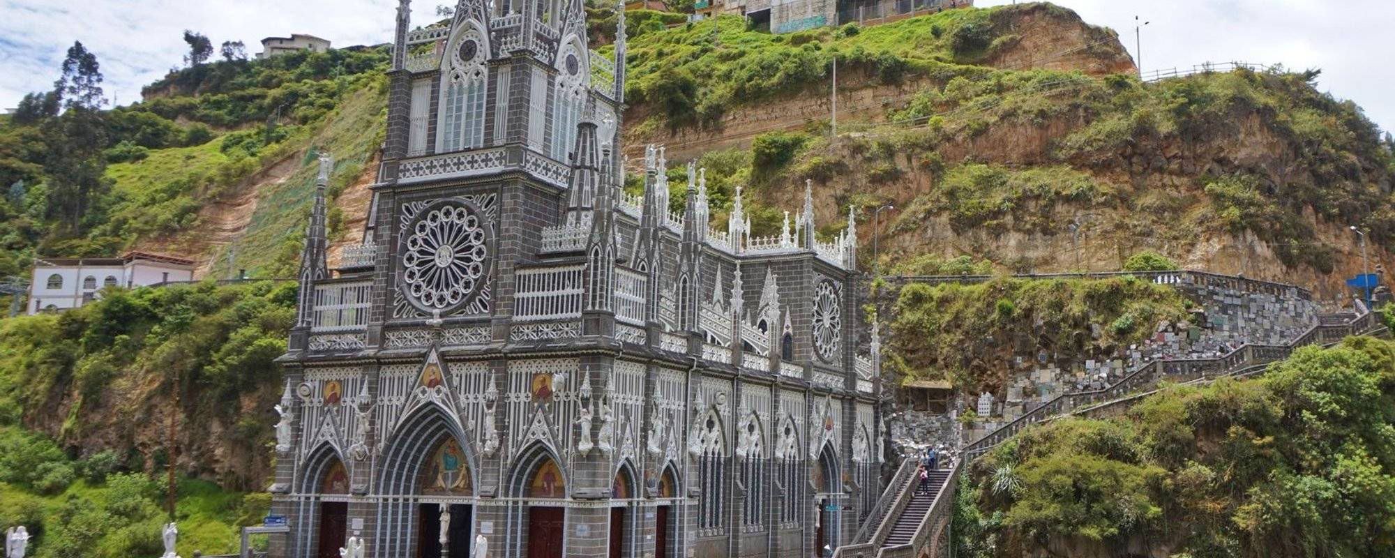 Neo-Gothic Church Las Lajas Sanctuary