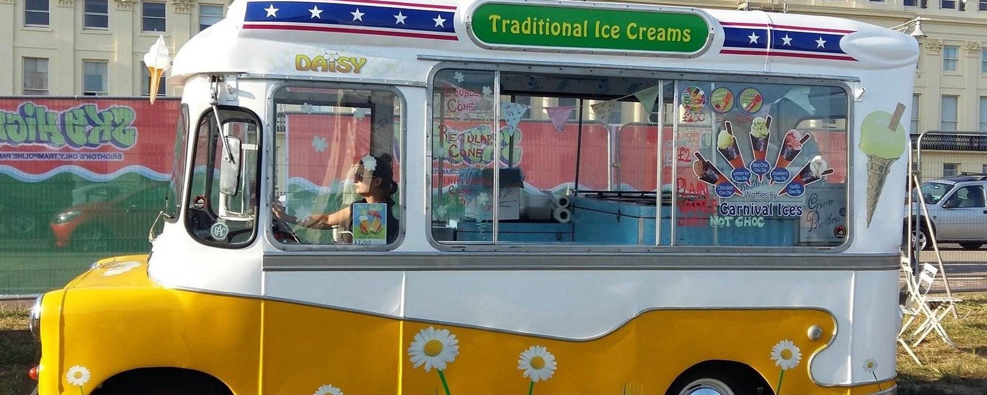 A Trio Of Ice Cream Vans