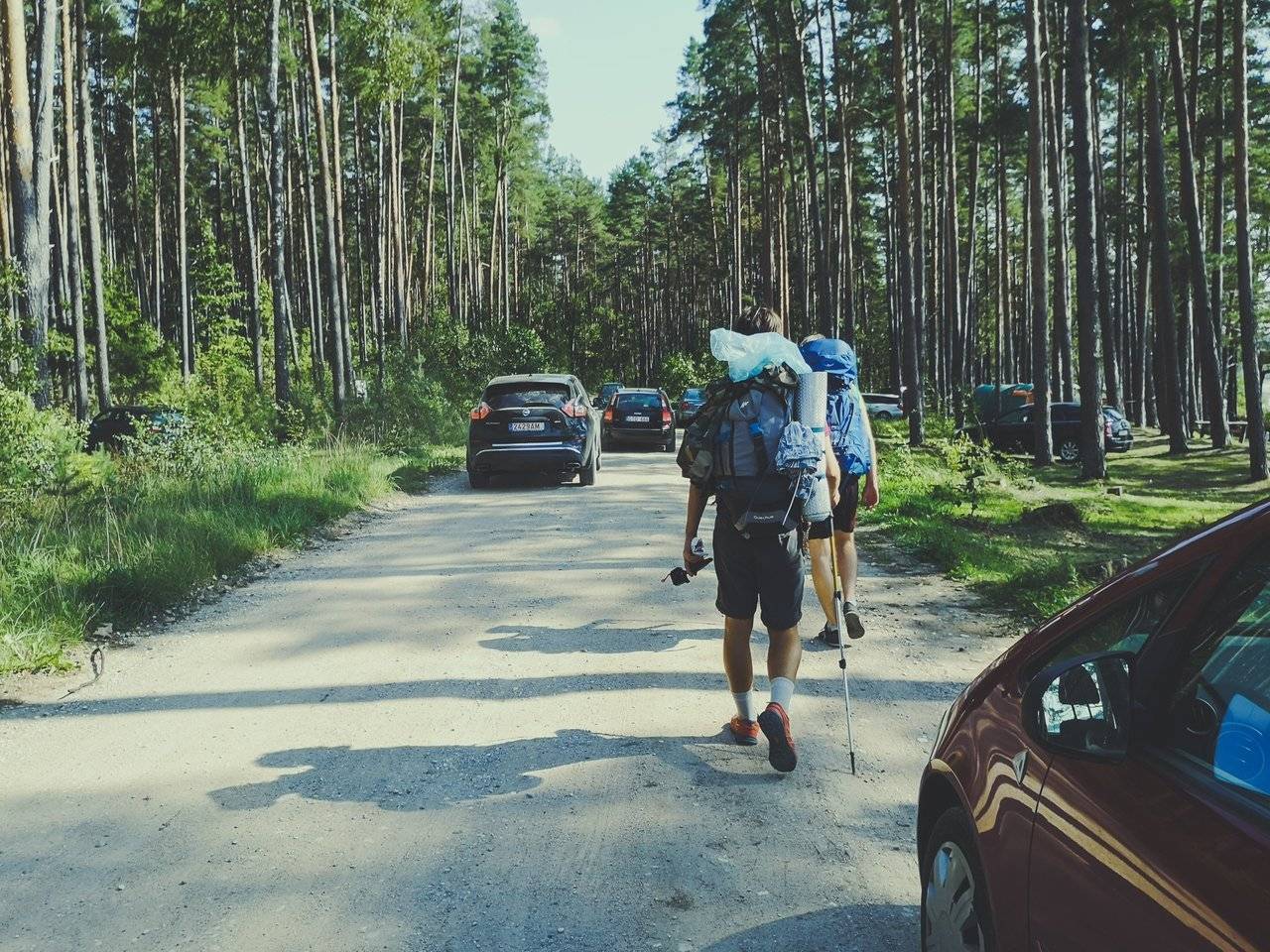   Trekking between cars in Labanoras Regional Park, Lithuania. Photo Alis Monte [CC BY-SA 4.0], via Connecting the Dots