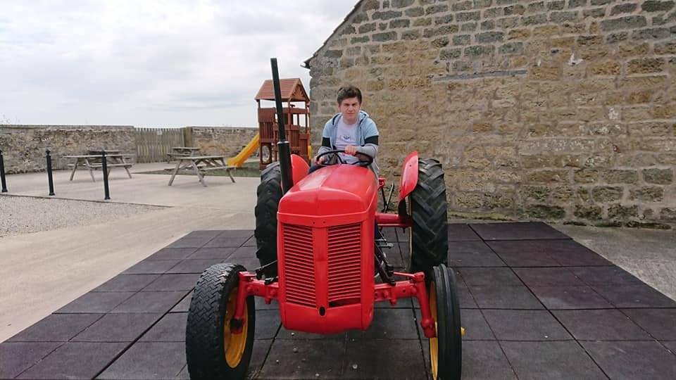 Me on a tractor