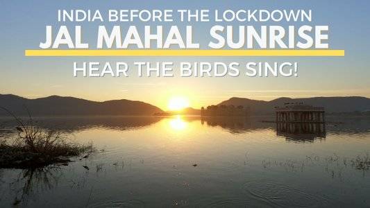 Amazing Sunrise at Jal Mahal "Water Palace" 