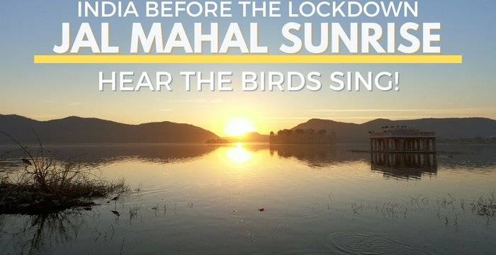 Amazing Sunrise at Jal Mahal "Water Palace" 